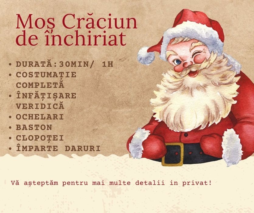 Mos Craciun de inchiriat