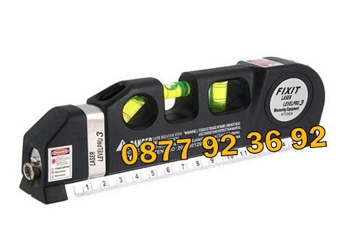 ПРОМОЦИЯ! ПРОФЕСИОНАЛЕН ЛАЗАРЕН нивелир с ролетка, laser level pro 3