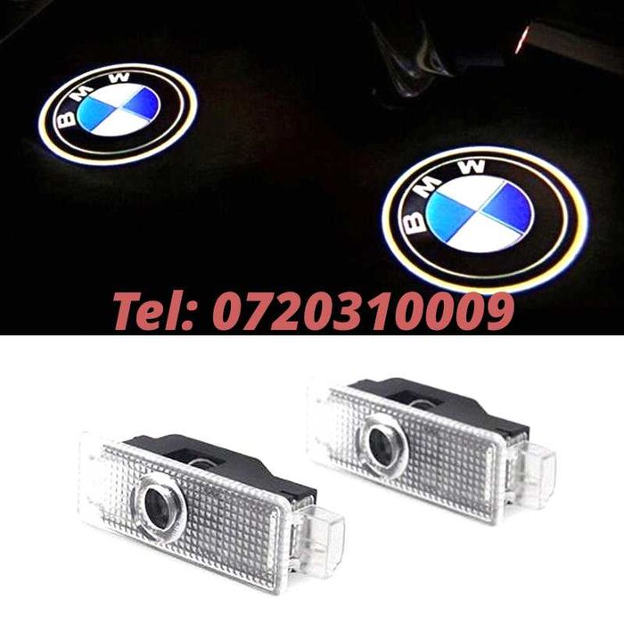 Set 2buc Proiector Lampa Lumini Usi Holograma Bmw Logo Clasic Led
