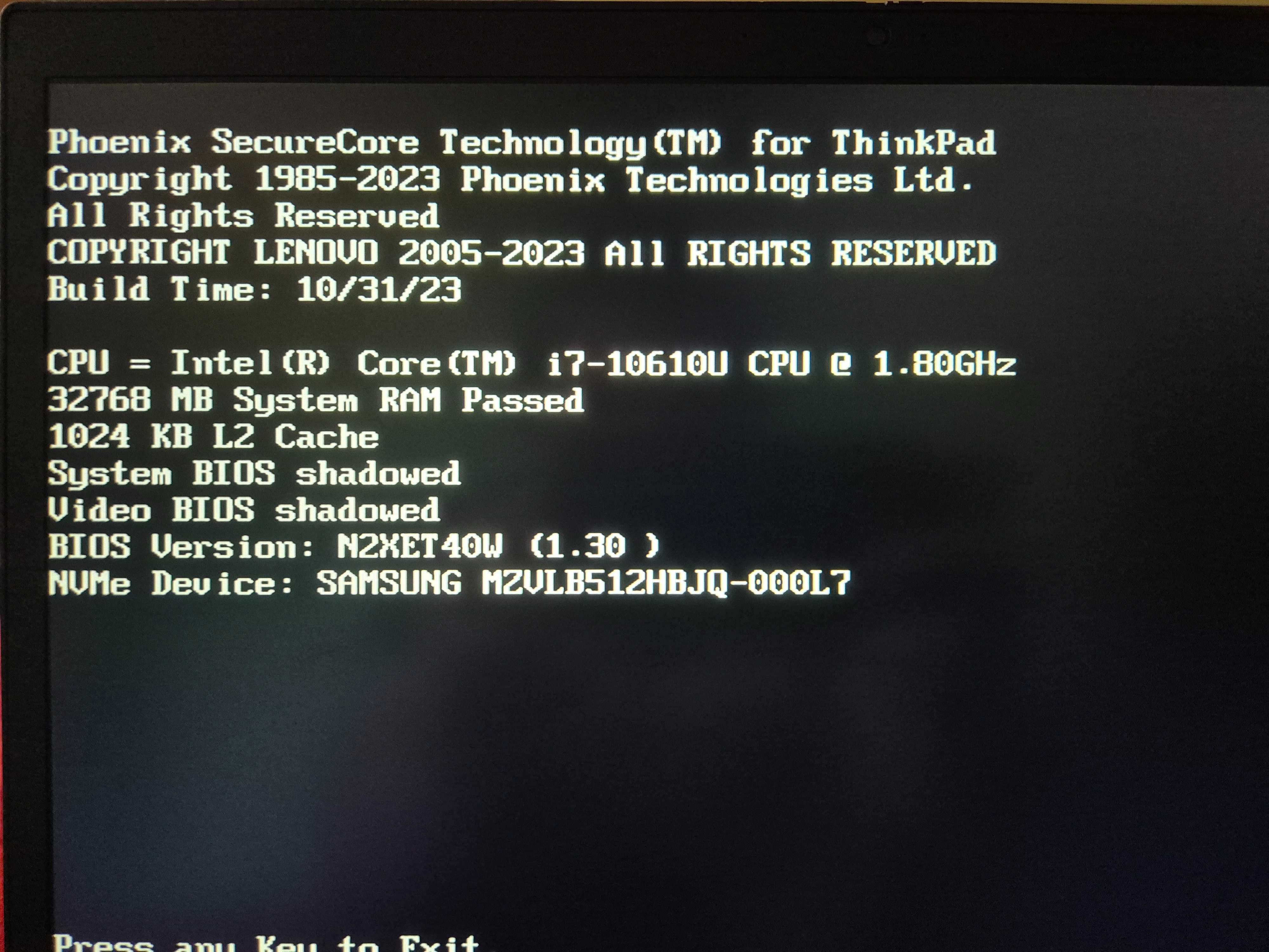 Лаптоп Lenovo ThinkPad T15 Gen 1 Core i7-10610U, 32GB, 512 SSD, 15.6"