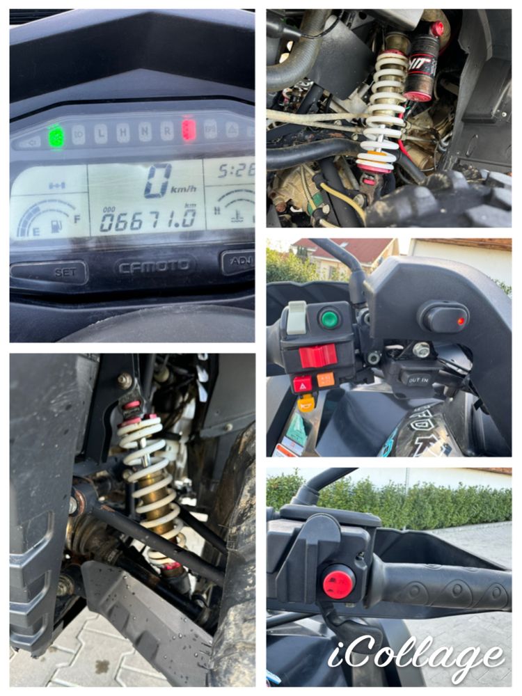 Cf Moto 800 2016 65cp lada/troliu/led-bar
