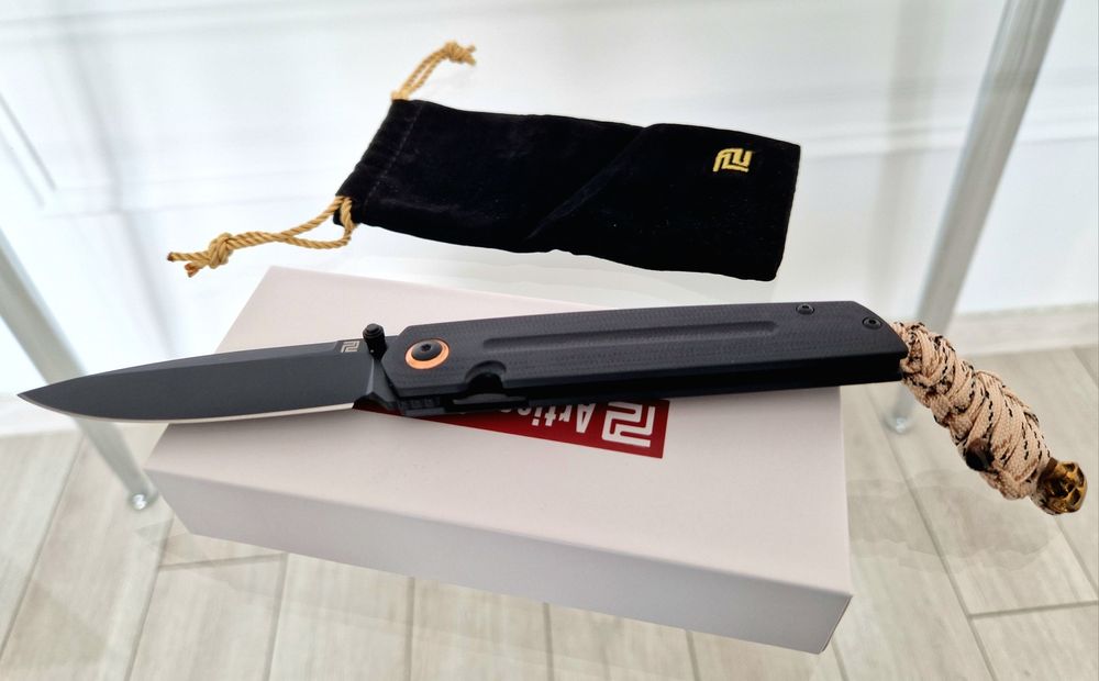 Cutit pliabil EDC Artisan Cutlery Sirius, otel AR-RPM9, nou