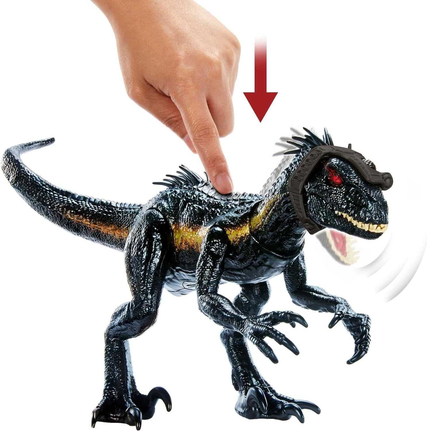 Mattel Jurassic World Track N Attack Indoraptor Подвижна фигура