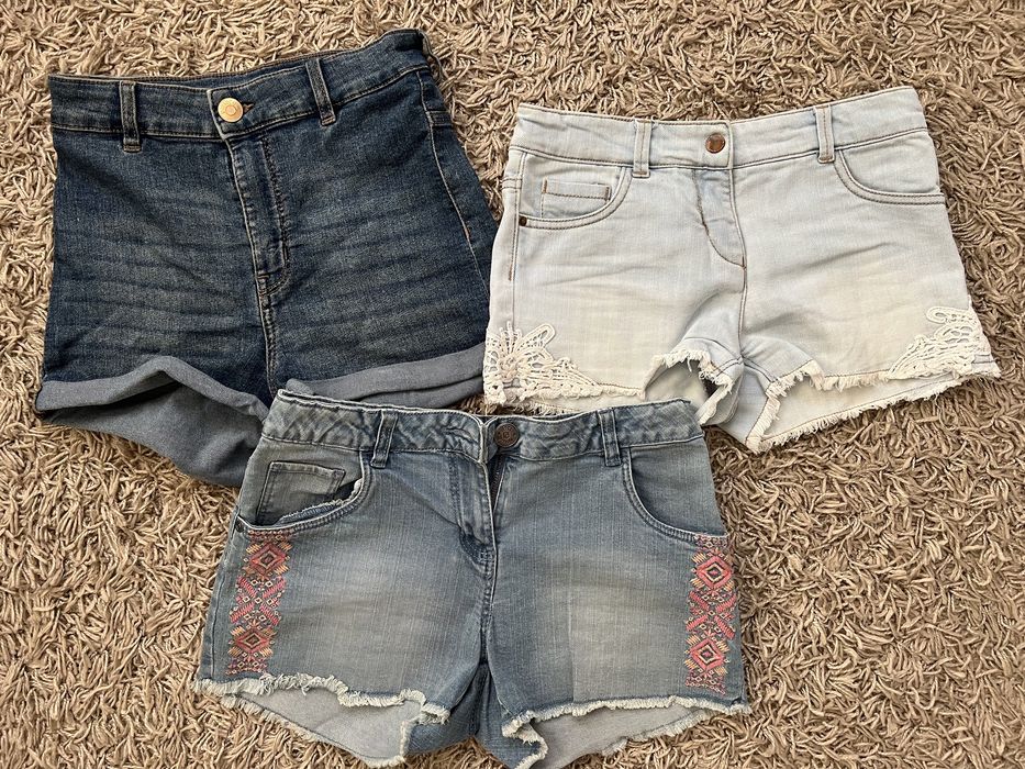 детски дънкови къси гащи