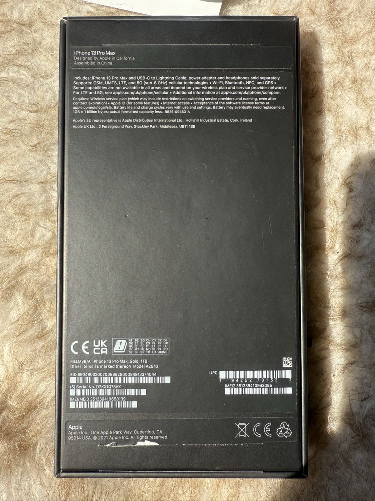 Iphone 13 Pro Max 1 TB Gold