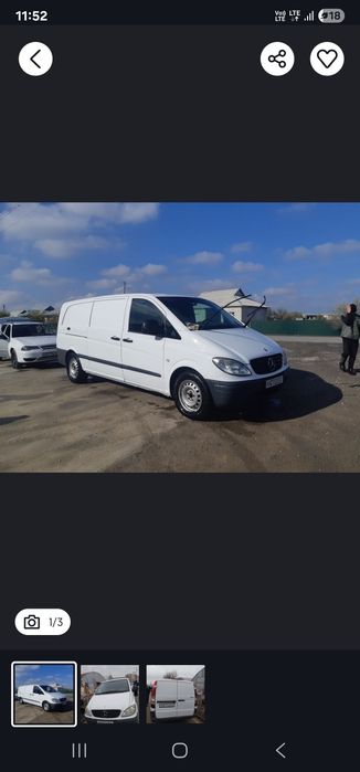 Mercedes-Benz Vito 
Extra long
Yili 2008
Probeg 445 000
Mator 111 
Yoq