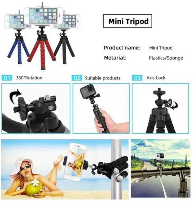 Kit Set Accesorii Elementare Camera GoPro Orice Model 8 9 10 11 12 13