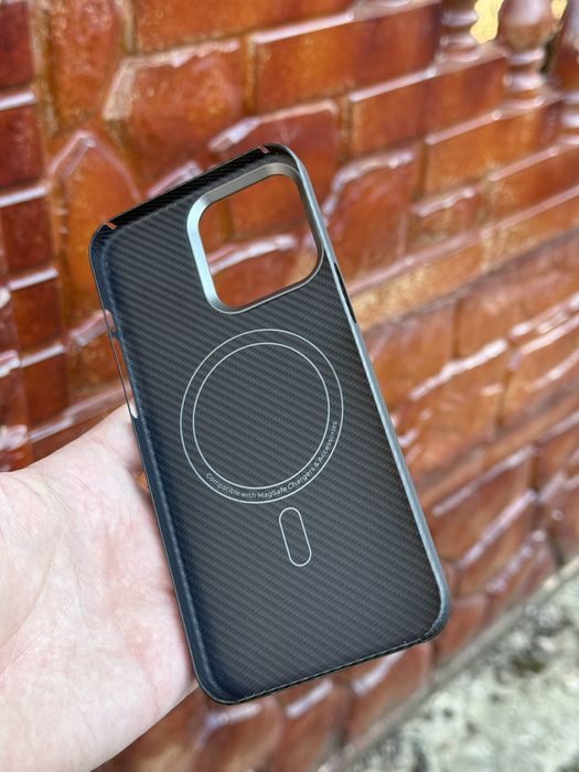 Husa Velante Kevlar Slim/iPhone 15 Pro Max-Originala-Ca Noua Magsafe