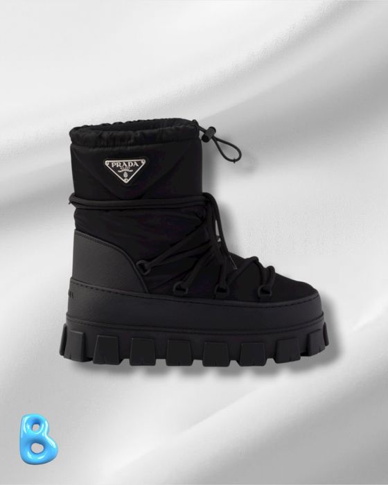 Prada Re-Nylon Boots Black