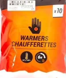 10 бр. подгряващи ръцете торбички тип warmer (за бързо сгряване)