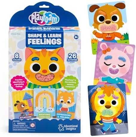 Нов Образователен Комплект Playfoam - Емоции, Игри, Учене 3+ деца коте