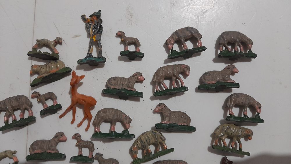 figurine  turma de oi cu ciobanaș diorama