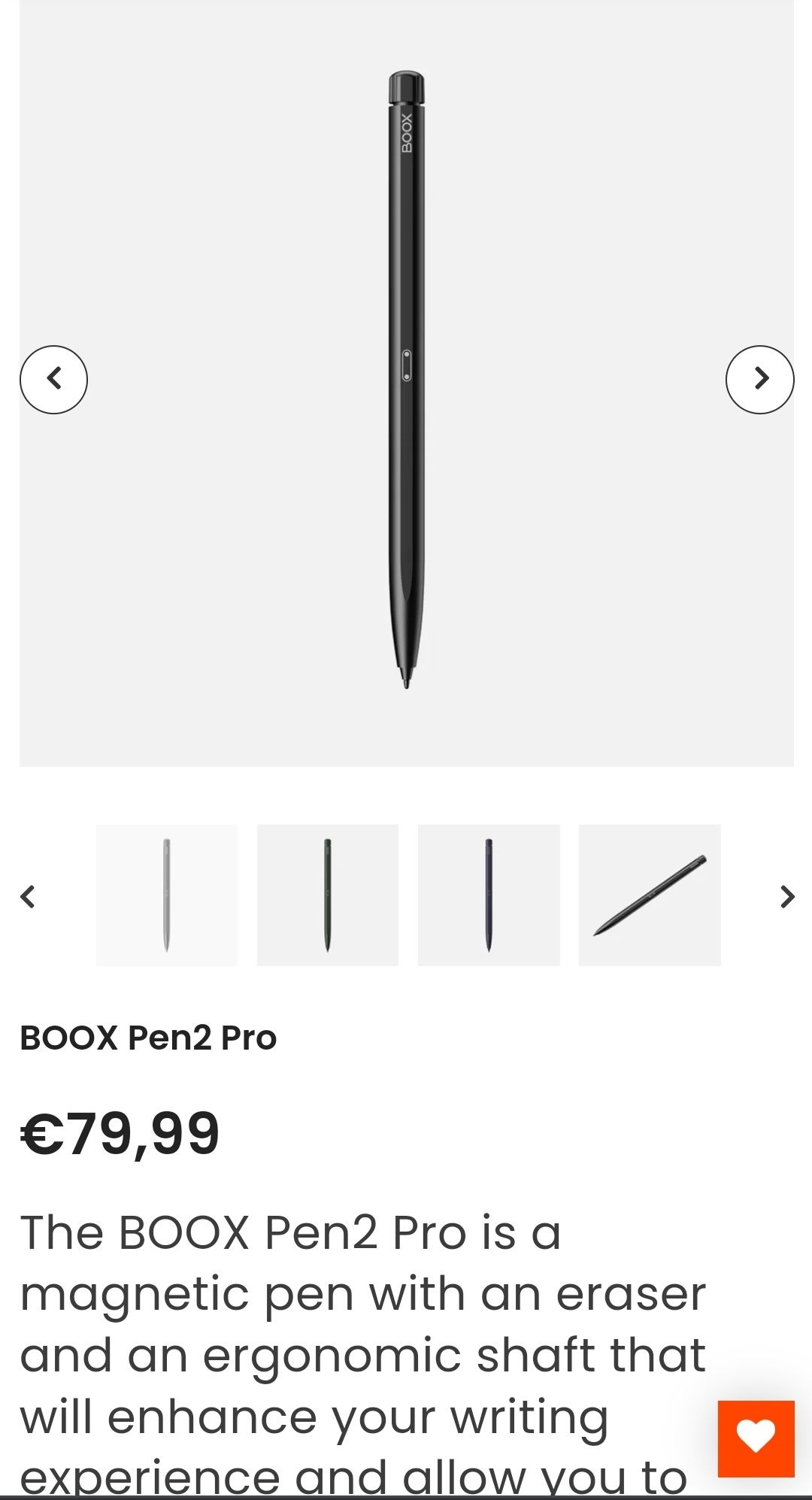 BOOX Pen2 Pro nou nout cu cap de stergere