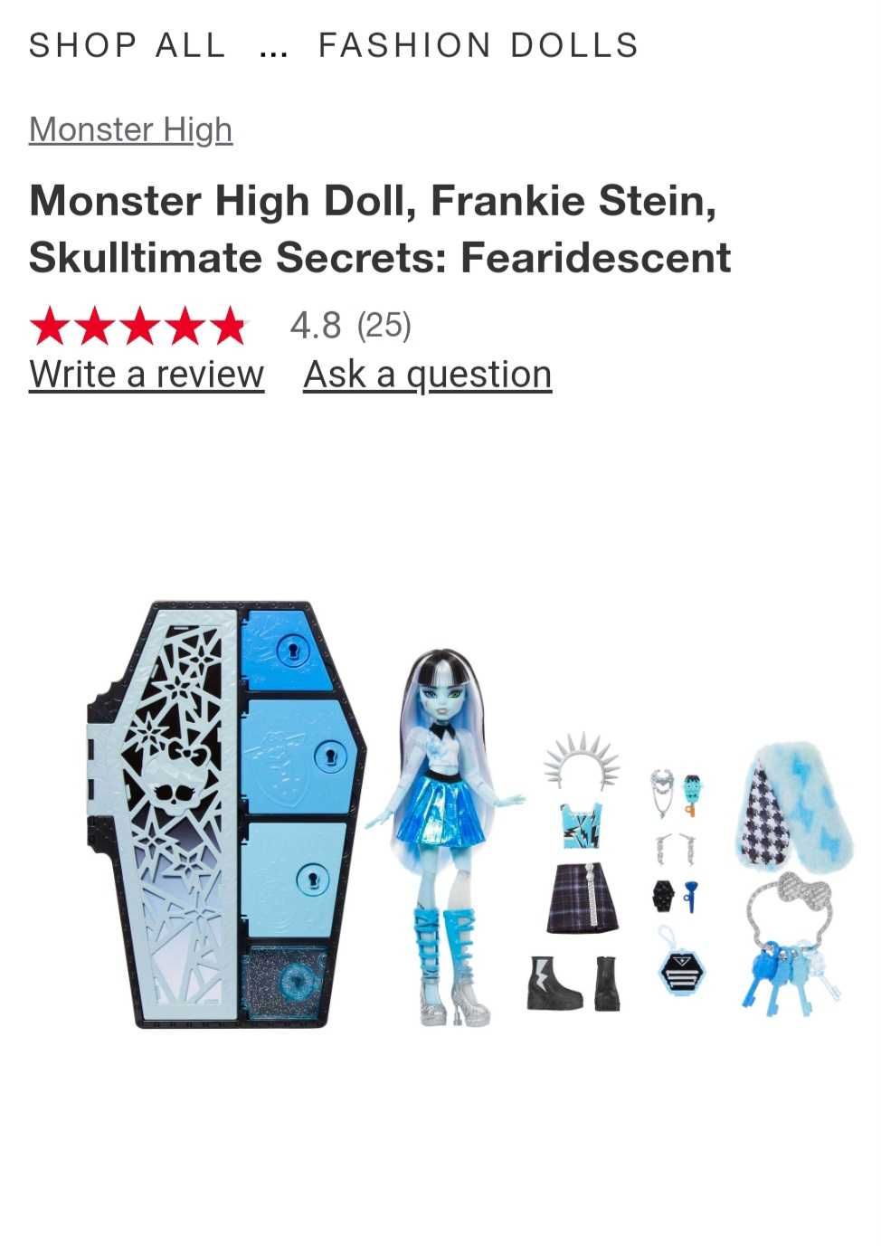 Papusa Mattel, Monster High Fearidescent Frankie Stein