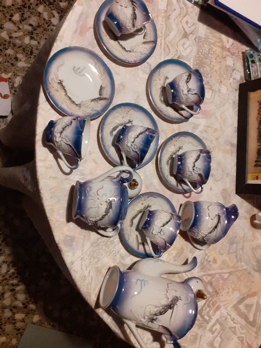 Doua Seturi pretioase   de ceai de ceramica fina japoneza