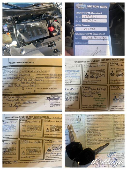 Mitsubishi ASX 1.8 D*Euro 5*Carte service* Climatronic*Panoramic*