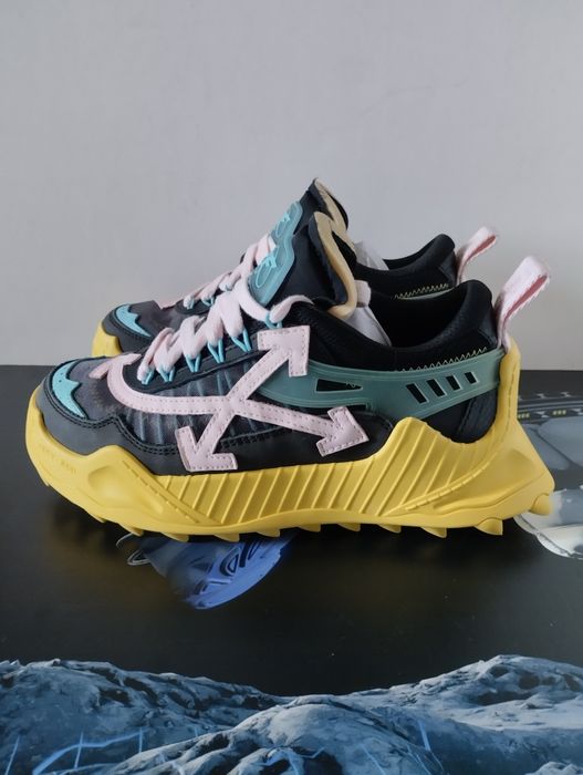 OFF-WHITE Odsy-1000 Black Yellow Pink Оригинални Дамки Маратонки 
Blac