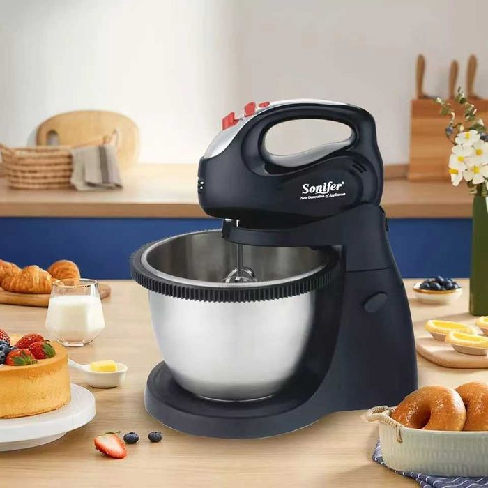 Миксер Sonifer SF-7014, с вращающейся чашей  3литра/5 скоростей mi14