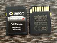 2024год. SMART 453 TomTom SD Card Europe & UK & Turkey Сд Карта Смарт