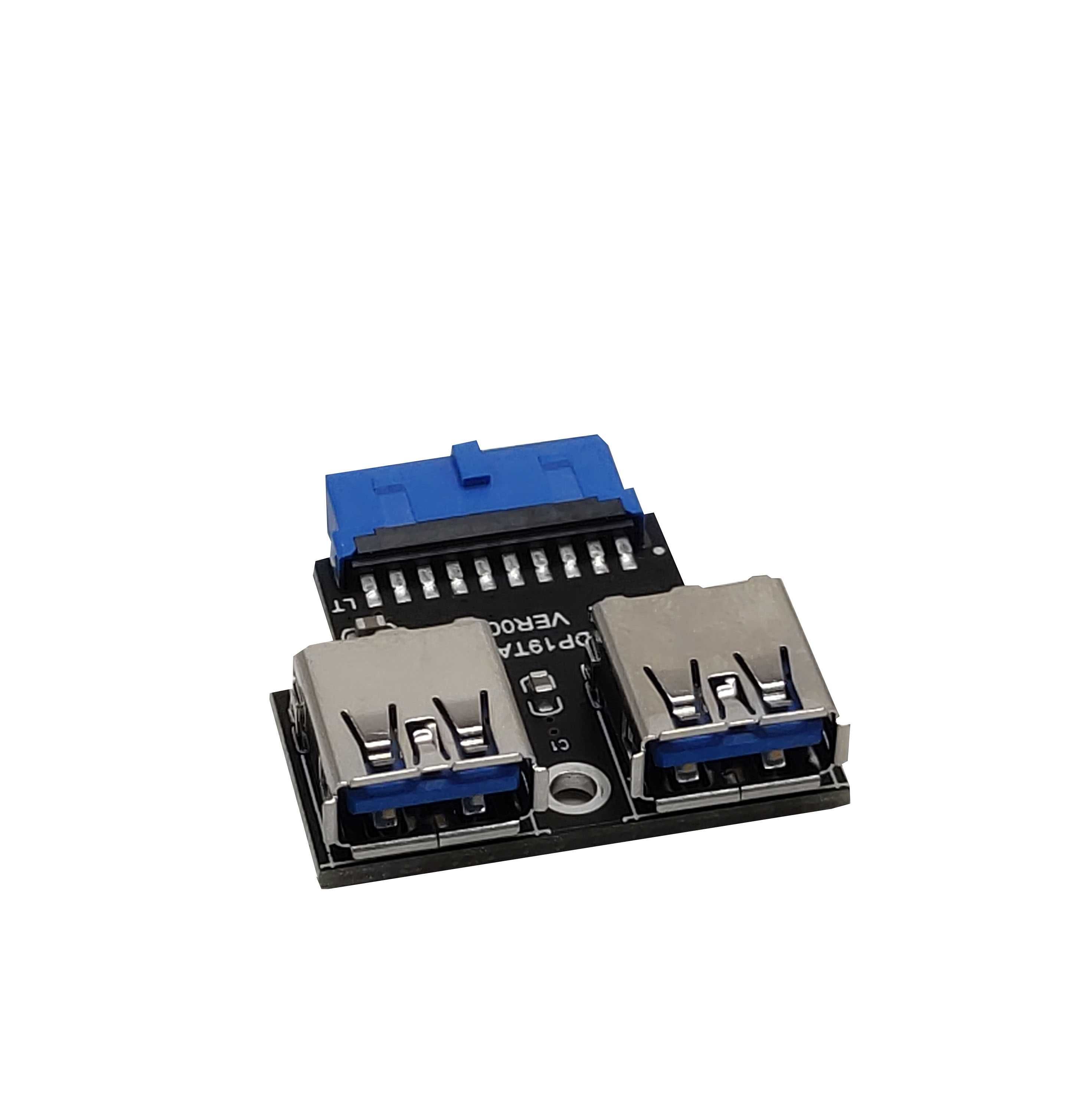 Адаптер usb 3.0 19 pin to dual usb 3.0 adp19ta-nu1