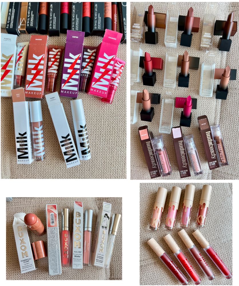Премиум червила и гланцове Huda, Too Faced, NARS, MAC, Buxom, Kylie