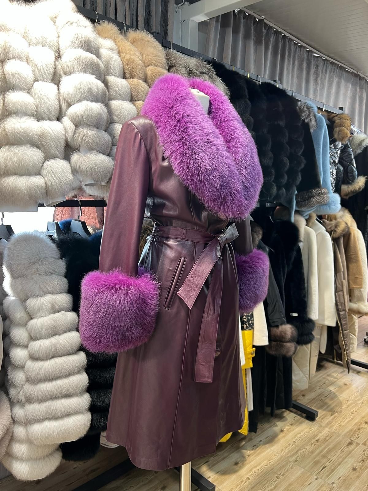 уникални палта с естествен косъм и естествена кожа