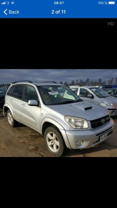 Dezmembrez toyota rav 4 din 2005 diesel 2.0 litri 116 cp