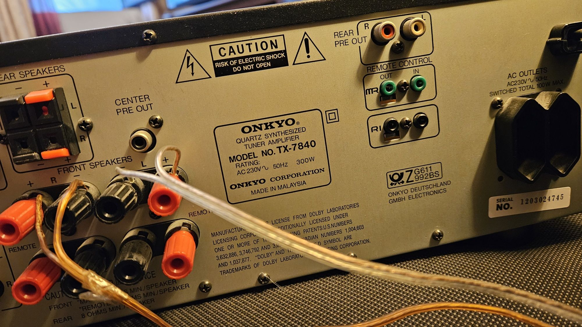 Amplituner Onkyo TX-7840 Quarz Synthesizer