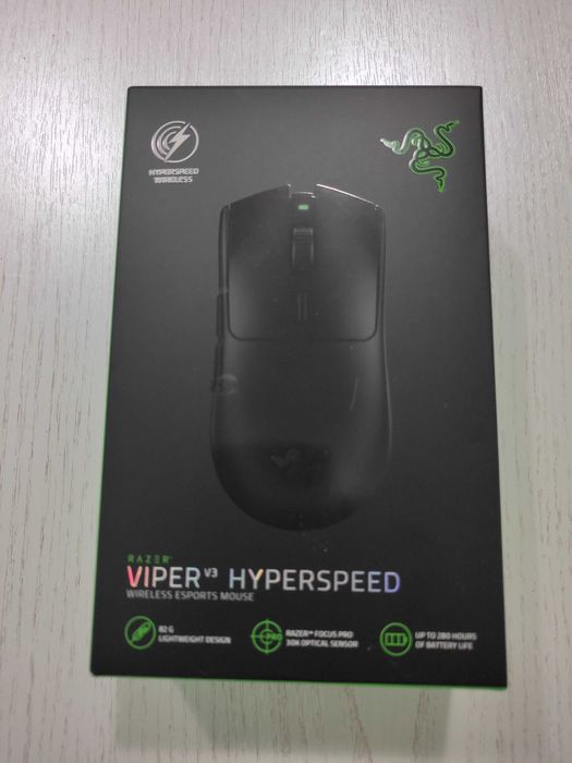 ЧИСТО НОВА!!! Razer Viper V3 HyperSpeed Wireless Gaming Mouse Black