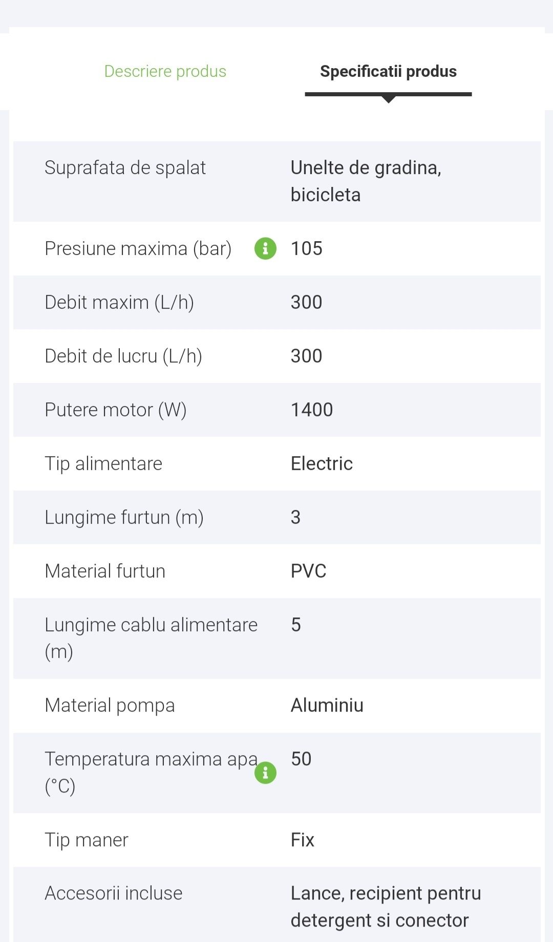 Aparat de spalat cu presiune