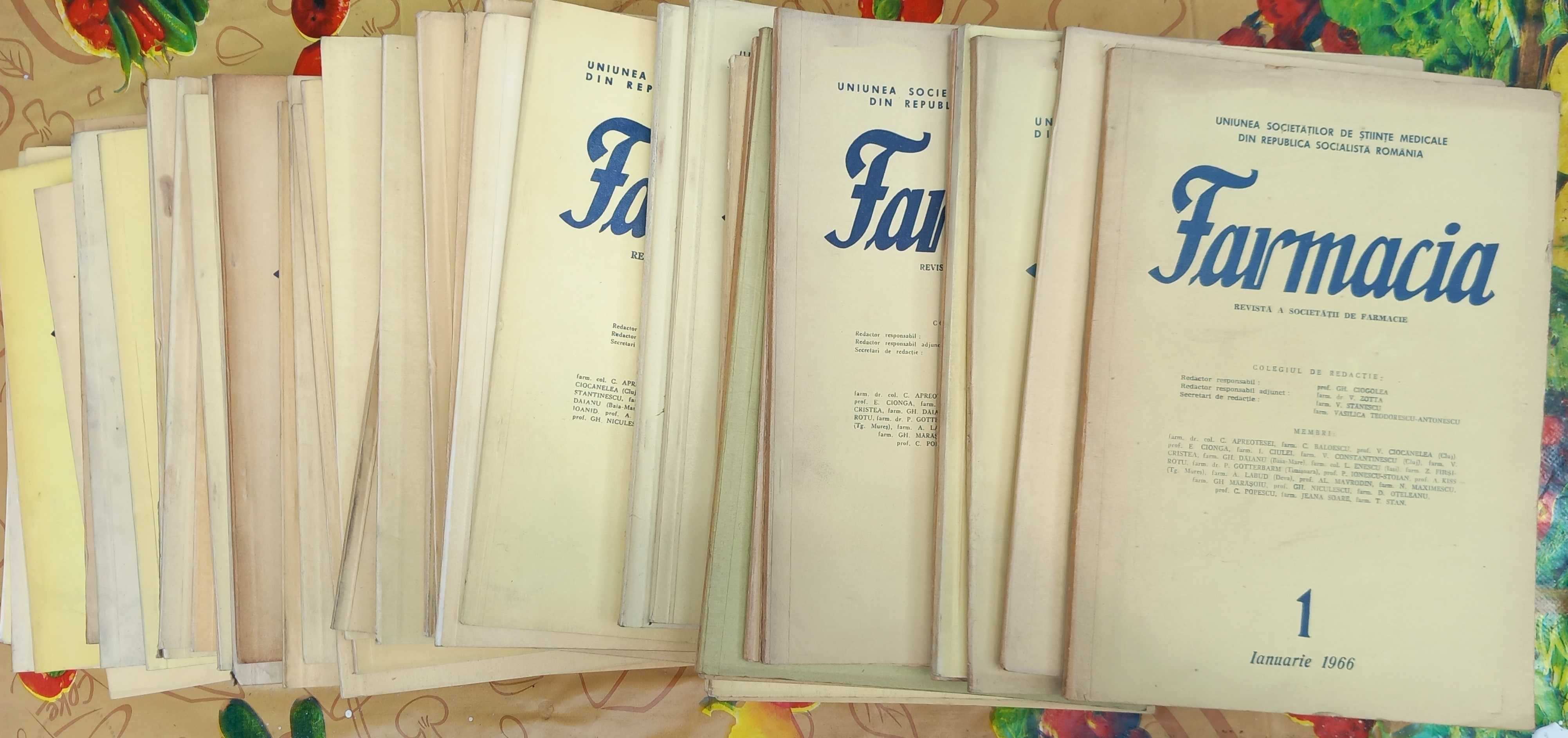 Colecția revistei FARMACIA anii (1966-1977) + bonus