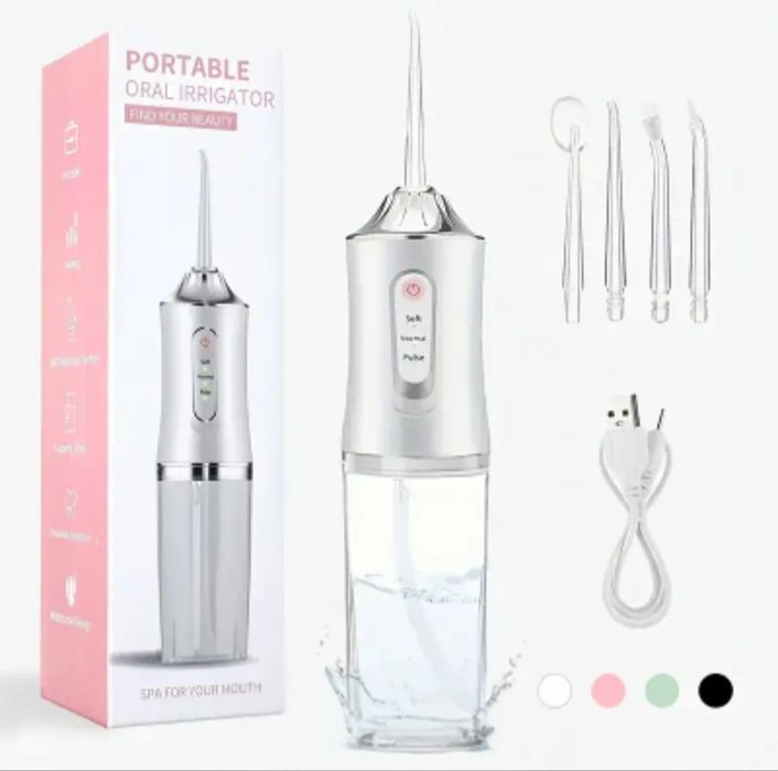 Irigator oral portabil - curățare profesională a dinților și gingiilor