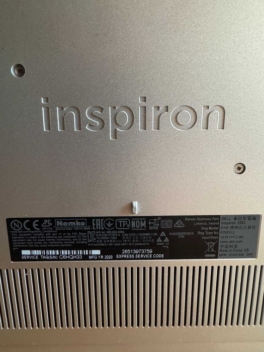 Лаптоп Dell Inspiron 3593 Intel Core i5 512 SSD 16GB RAM GeForce MX230