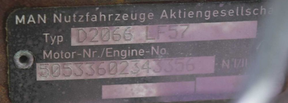 Motor complet camion MAN D2066 LF57 - Piese de motor camioane MAN