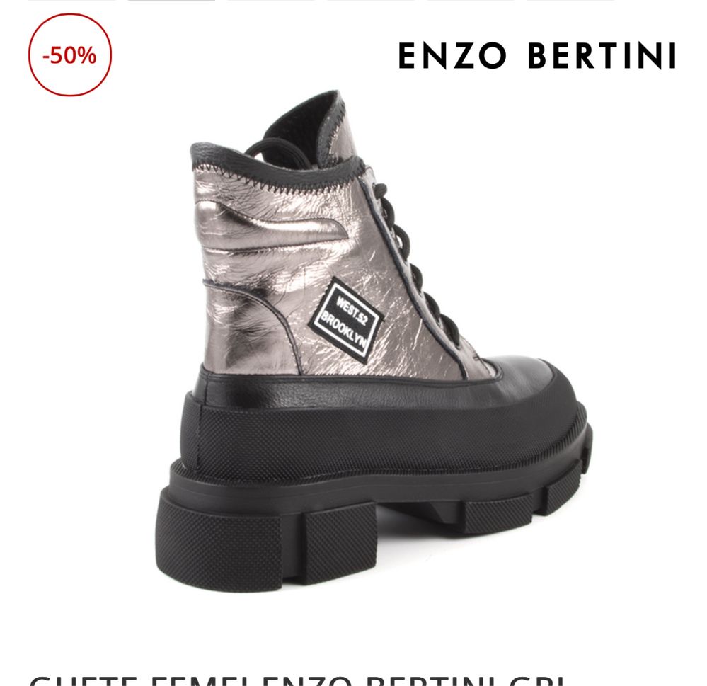 Ghete bocanci cizme Enzo Bertini nu Zara