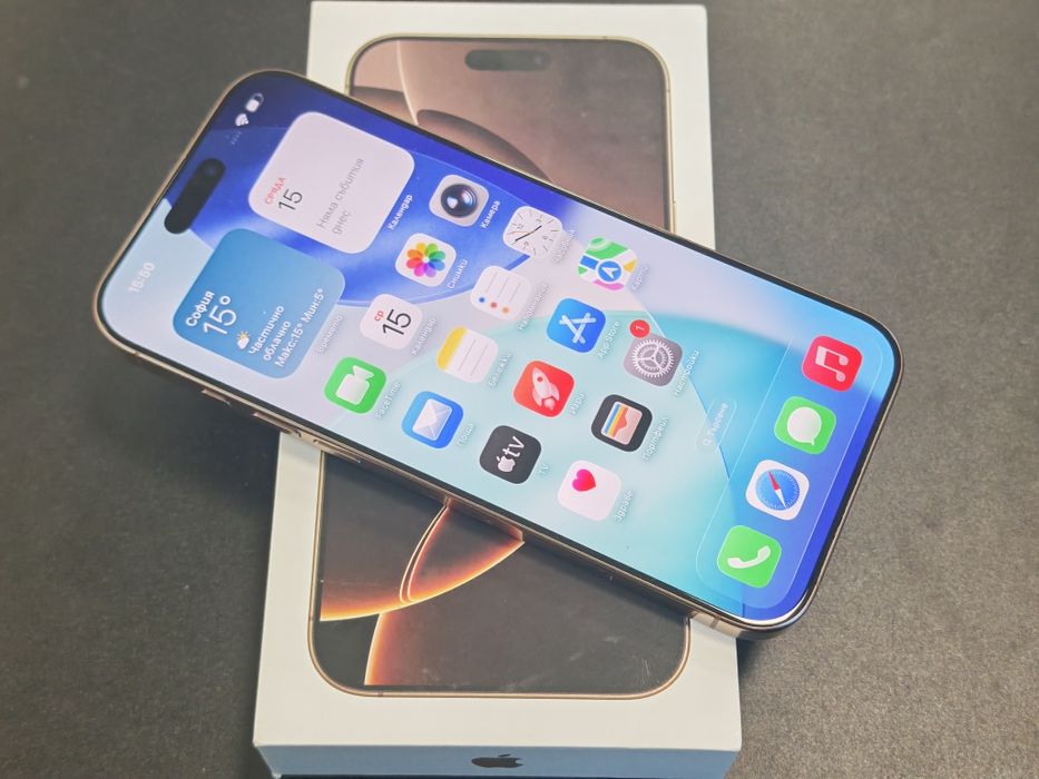Като нов iPhone 16 Pro Max 256 GB Desert Гаранция