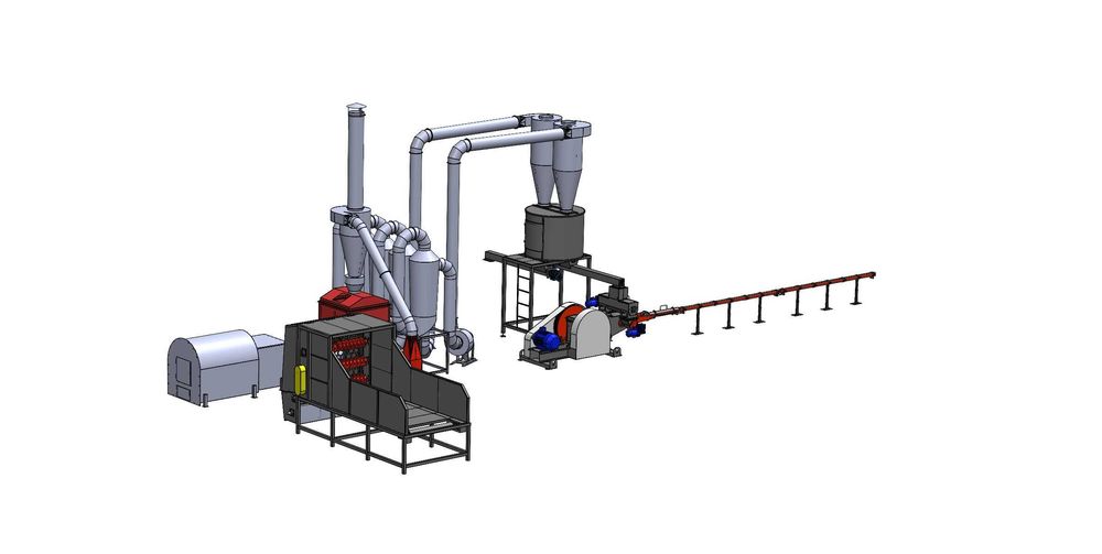 Linie brichetare paie-rapita 700-1100 kg/ora cu complex tocare baloti