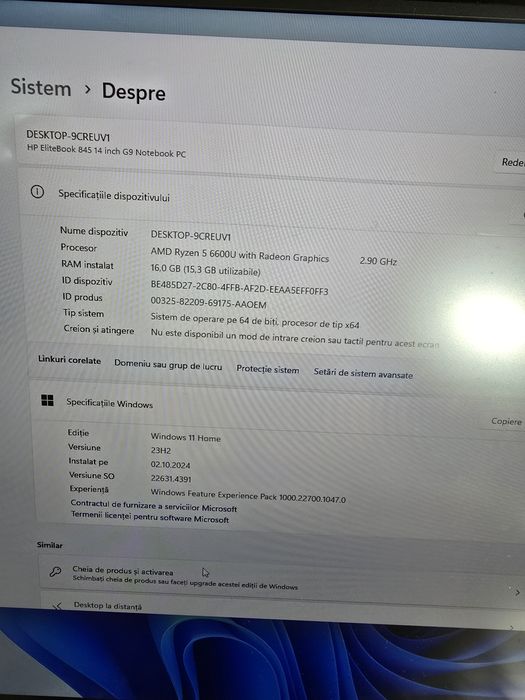 Laptop HP EliteBook 645 G11 14" Ryzen 5 7535U