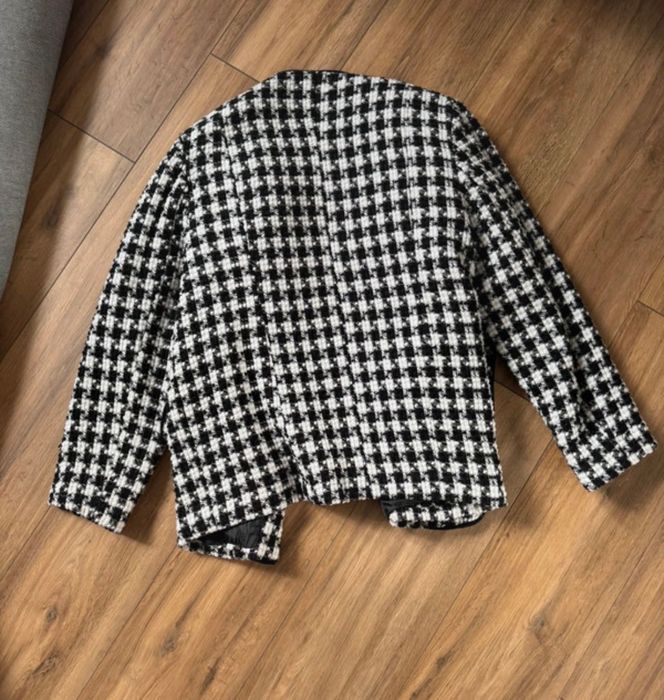 Blazer dama marimea XL, culoare alb negru