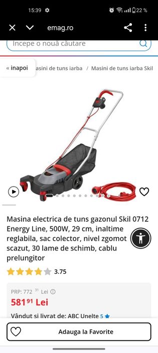 Masina electrica de tuns ganzoul de 500 w noua pret 330 de lei