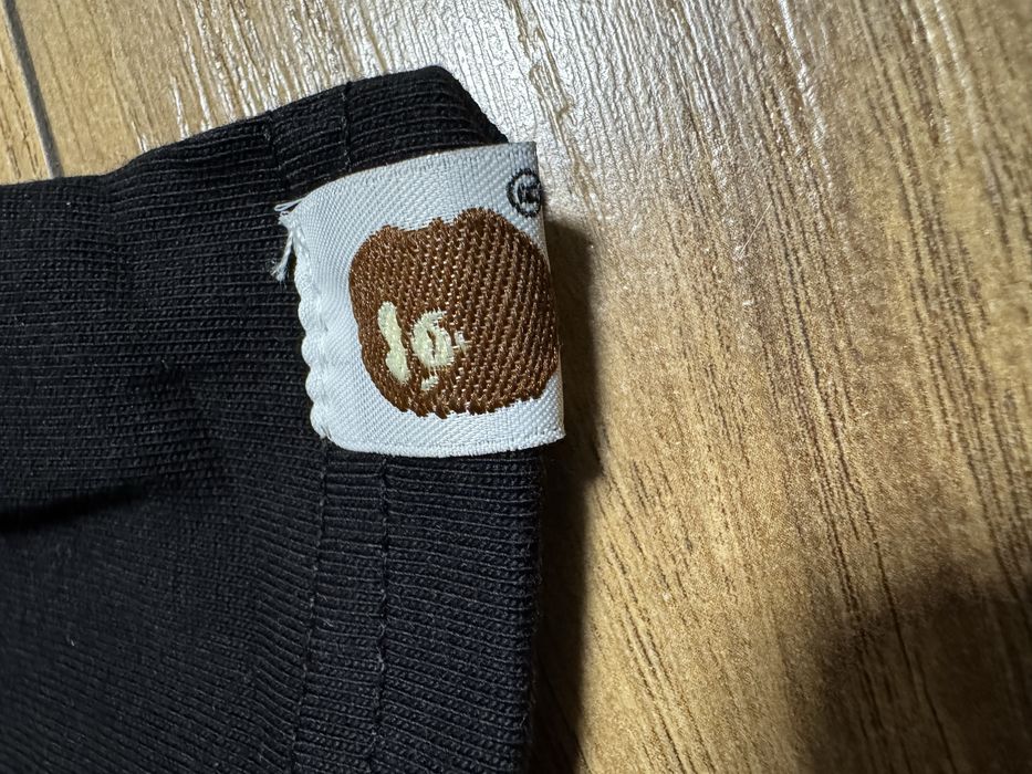 НОВО! Bape T-shirt Black Blue Head тениска