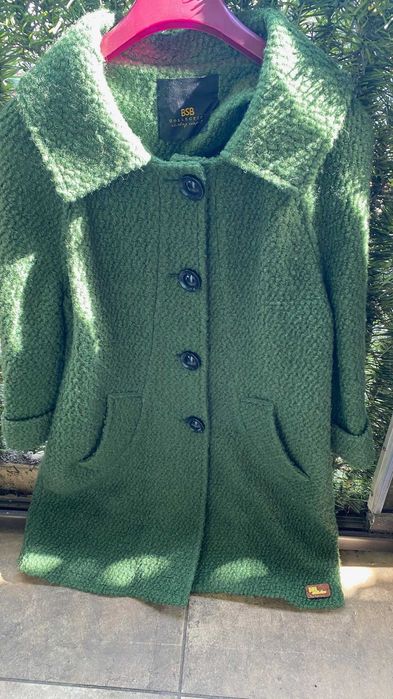Paltonasi cu maneca trei sferturi verde bucle 42-44 BSB