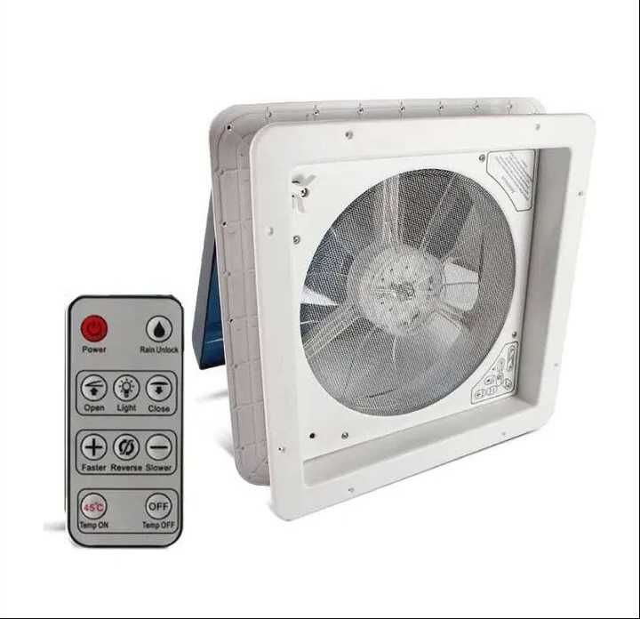 Trapă ventilator nouă, 6 viteze 40×40 cm cu telecomandă