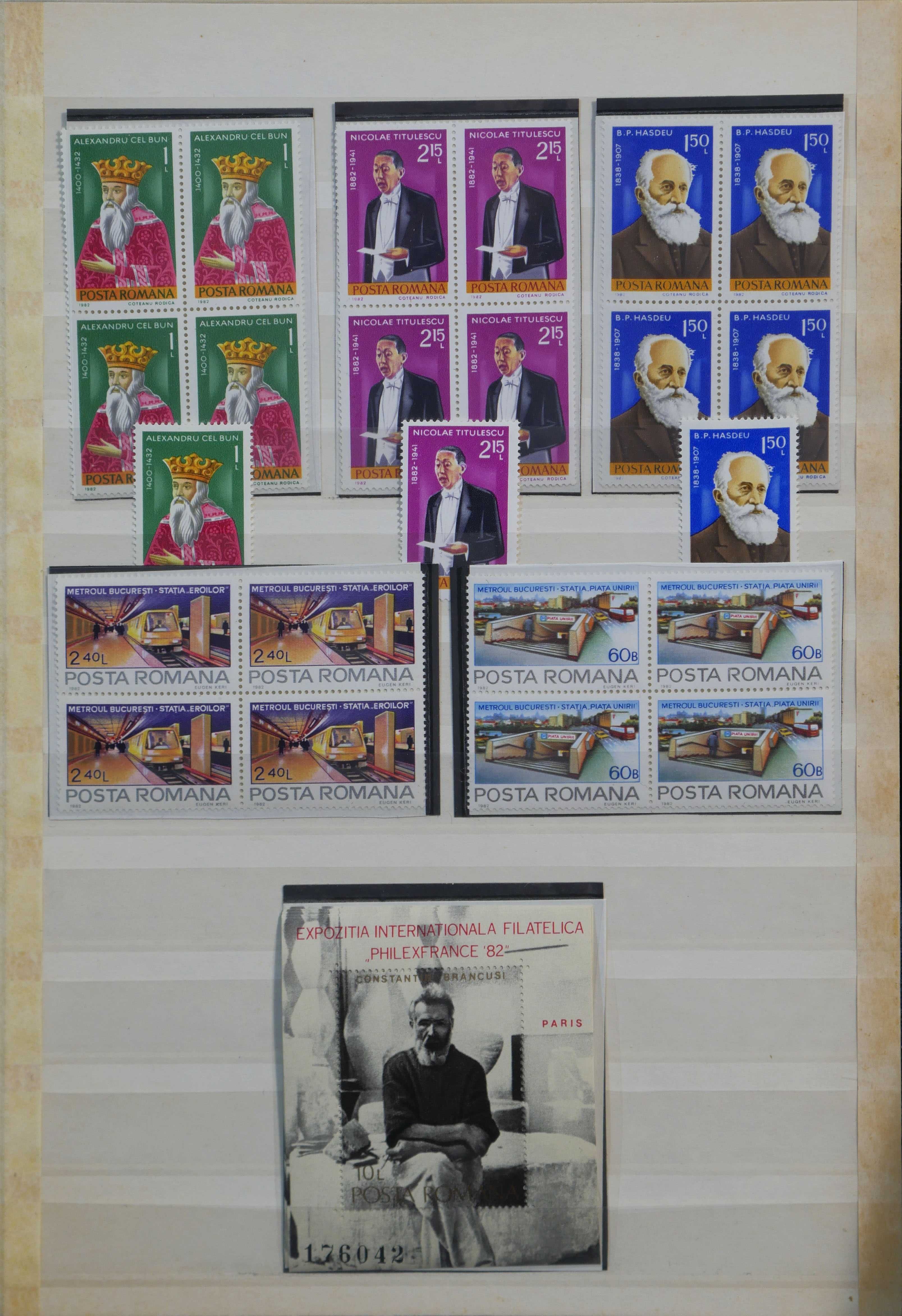 Colectie de timbre in clasoare