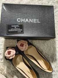 Туфли Chanel Vintage с камелией, оригинал