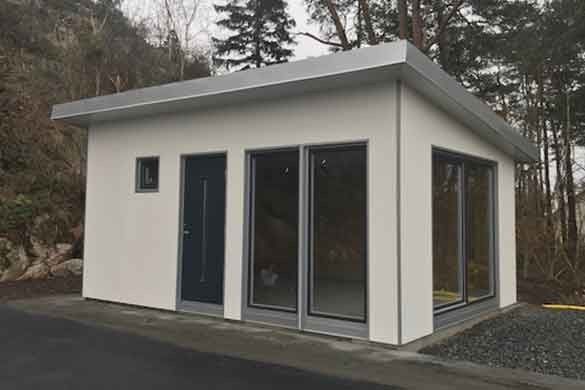 Vând căsuțe din structura metalica invelite cu panou sandwich termoizo