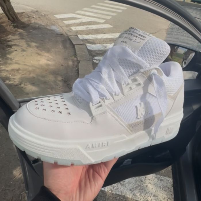 Adidasi Amiri MA1 full albi white