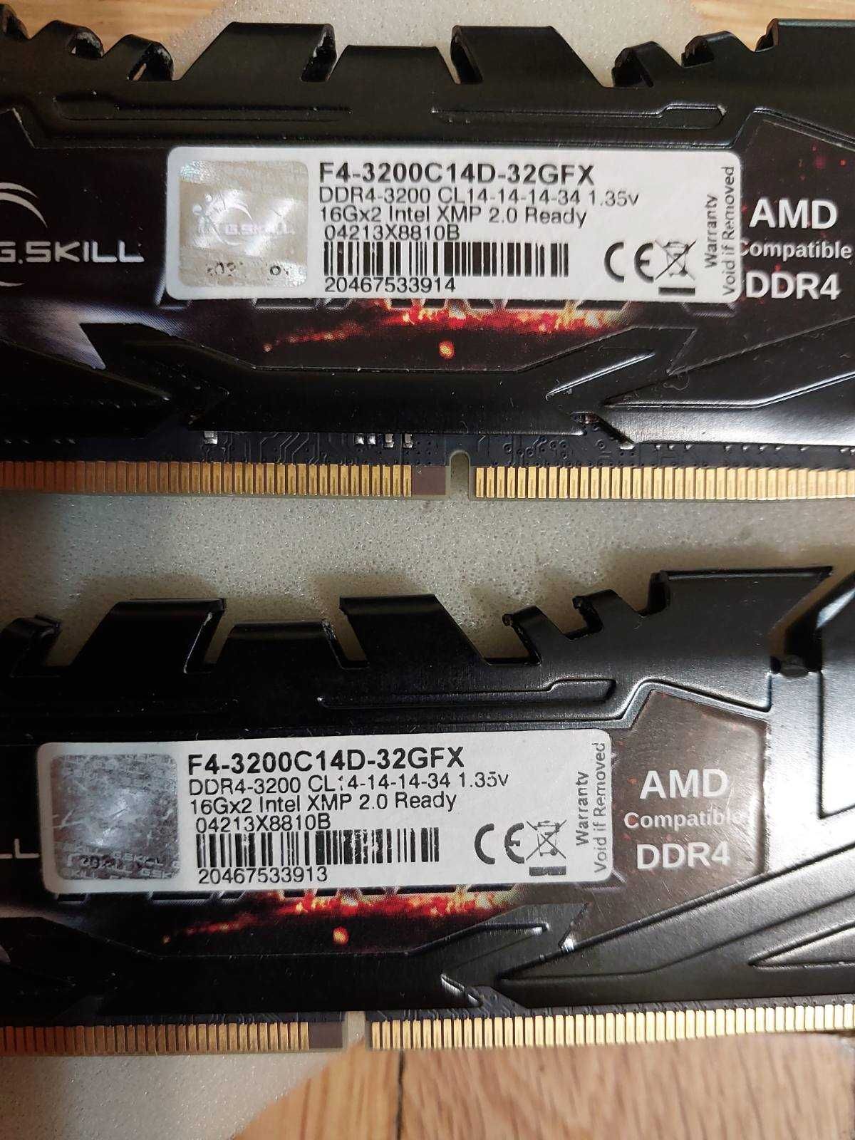 32GB DDR4 G.Skill FlareX, 3200Mhz, CL14