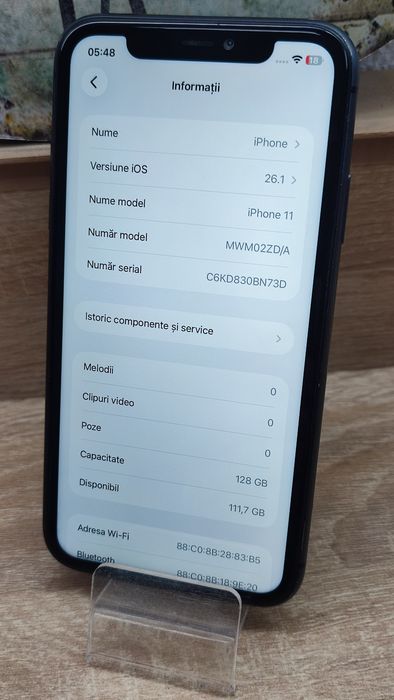 iPhone 11 Black 128Gb Sanatate Baterie 90%