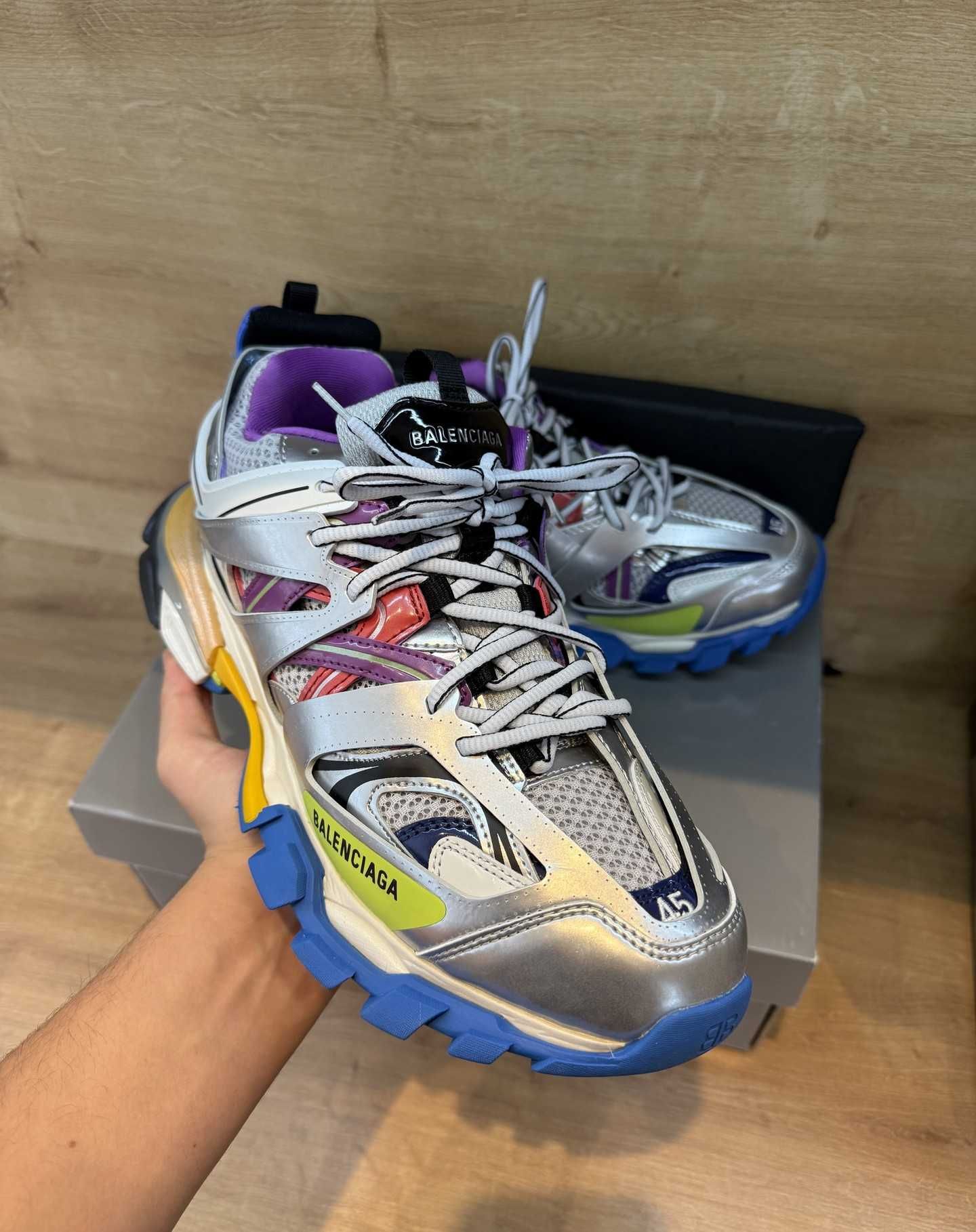 Balenciaga Track Blue/Purple/Yellow 45